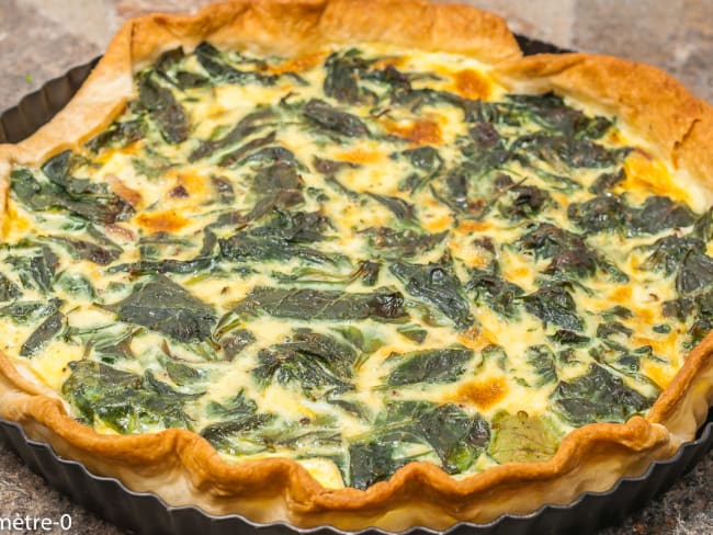 Tarte feuilletée salée épinards lardons - Recette par kilometre-0