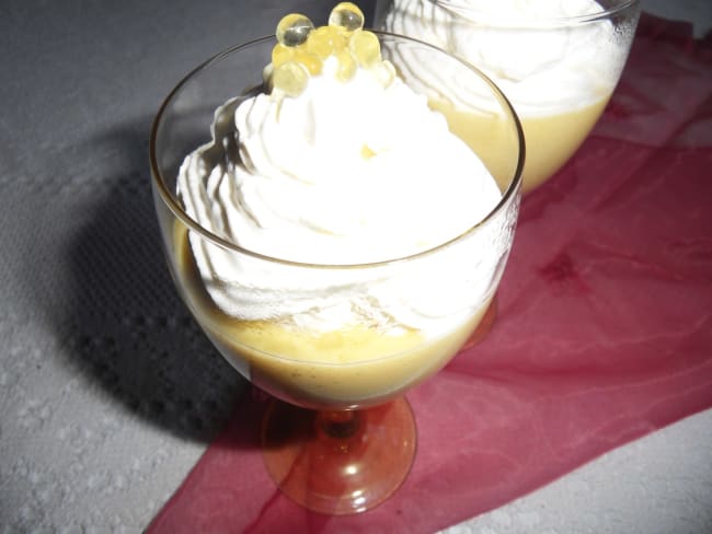 Crème liégeoise à la mangue