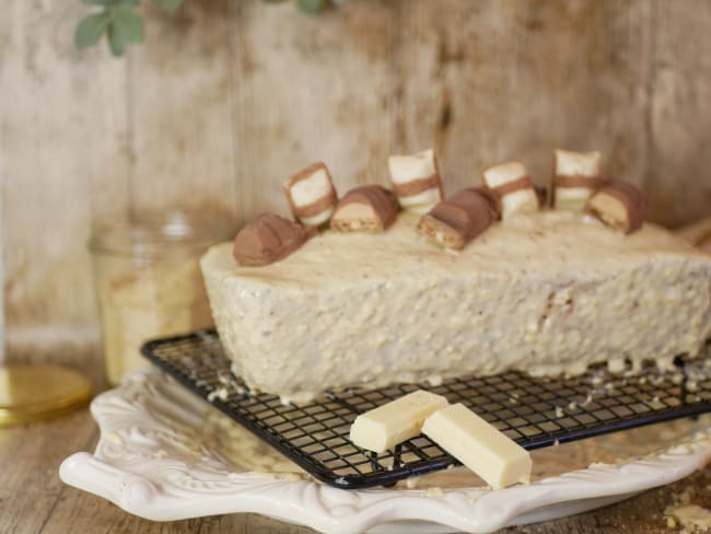 Cake Noisette et Chocolat Blanc façon Kinder Bueno