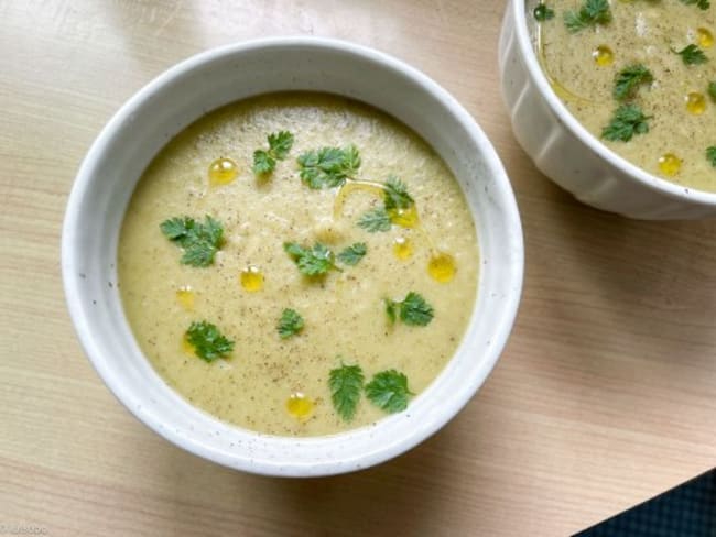 Soupe à l'oseille, une entrée fraîche et vitaminée