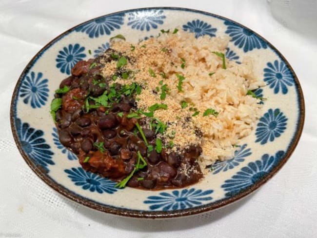 Haricots noirs mijotés à la brésilienne