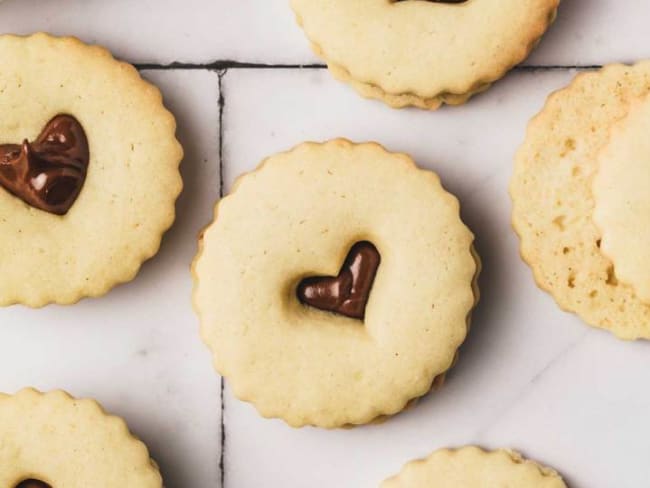 Sablés fourrés d'une pâte à tartiner au Nutella