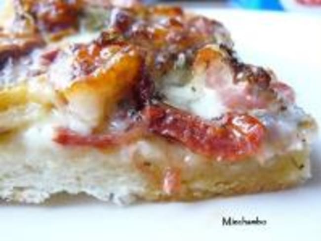 Pain-Pizza aux Artichauts et aux Tomates Confites