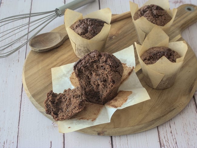 Muffins tout chocolat ultra-gourmands