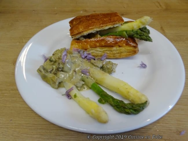 Feuilletés crème de morilles et asperges au vin Jaune : une délicieuse entrée printanière 