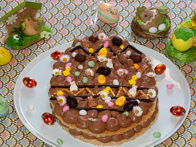 Oeuf de Pâques façon gâteau number cake