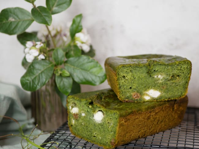 Cake Salé aux Epinards et Féta : un greencake qui fait sensation