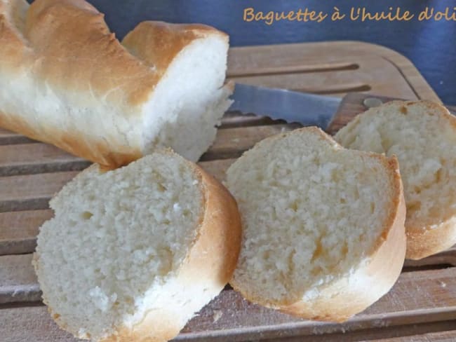 Baguettes à l'huile d'olive à préparer la veille