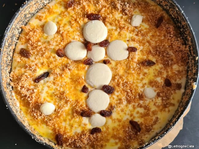 Gâteau au fromage frais et chocolat blanc