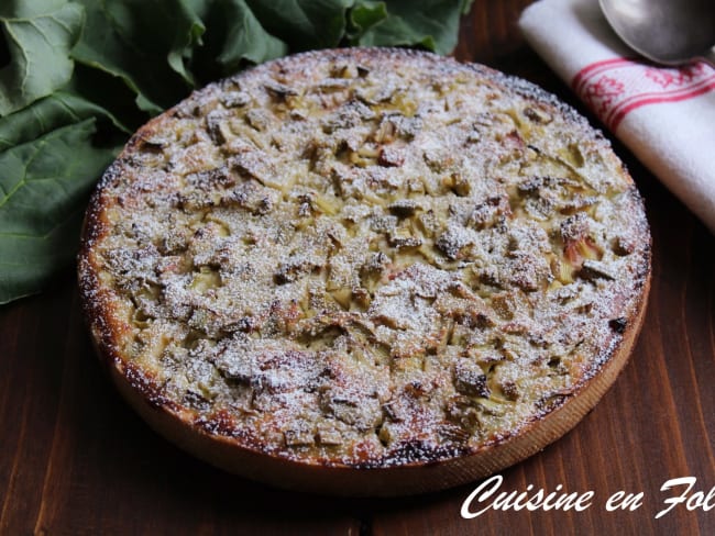 Tarte à la rhubarbe de Cyril Lignac