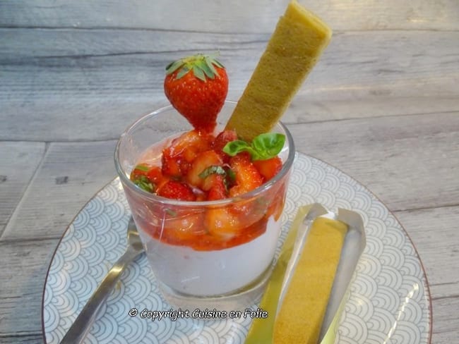 Mousse de fraises et citron de Mento