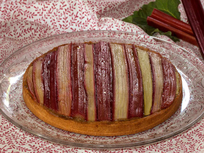 Tarte à la rhubarbe façon Philippe Conticcini