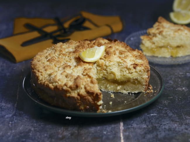 Gâteau au fromage blanc et marmelade maison au citron