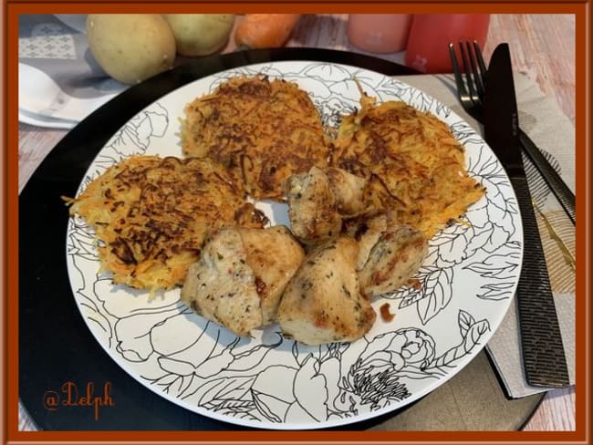 Galettes de carottes épicées au cumin