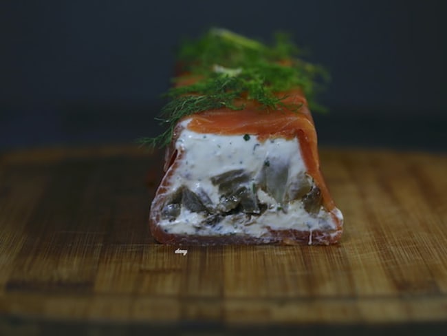 Terrine de truite fumée au fenouil et fromage frais à la ciboulette