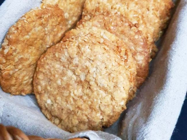 Biscuits aux flocons d’avoine et miel