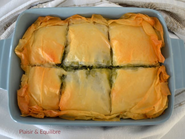 Spanakopita : la tourte grecque aux épinards et à la feta