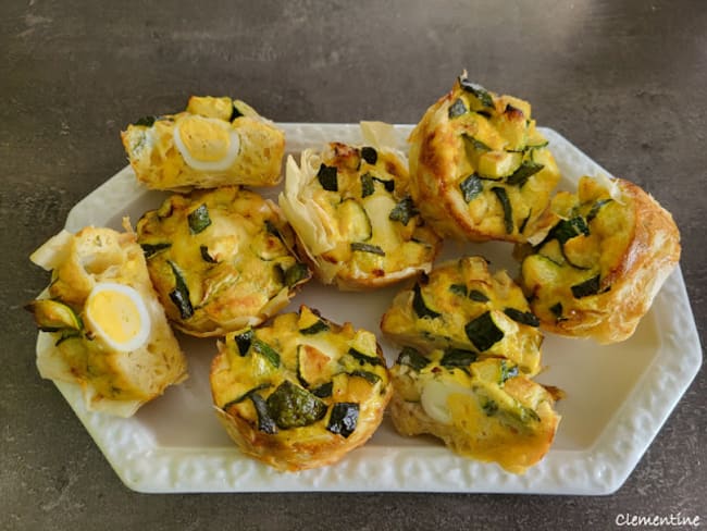 Nids de pâte filo aux œufs de caille