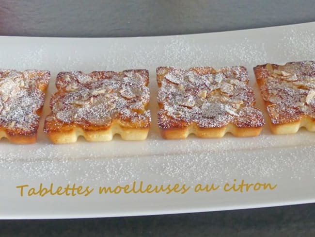 Tablettes moelleuses au citron et au miel