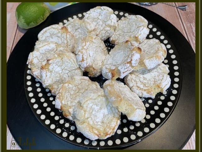 Biscuits amaretti au citron vert