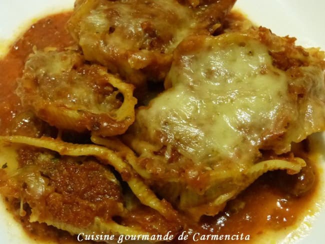 Pâte Conchiglioni Napoletani farcie à la viande