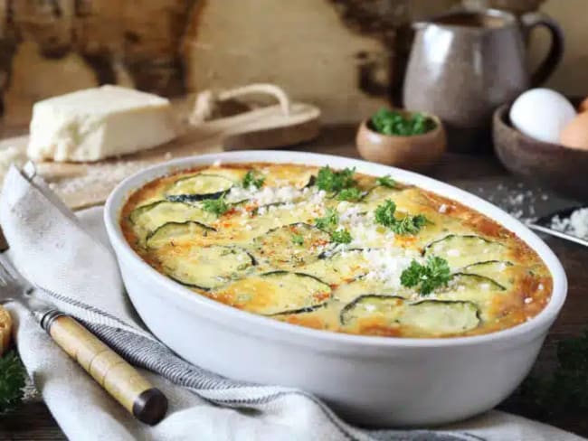 Flan de légumes de printemps et de jambon