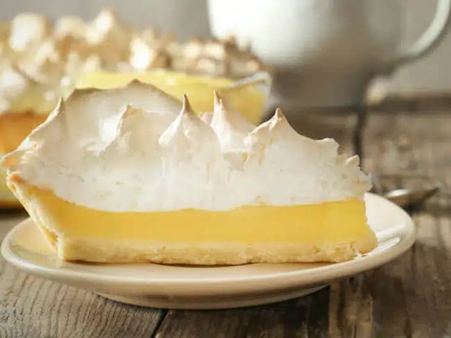 Tarte au citron meringuée sans œuf