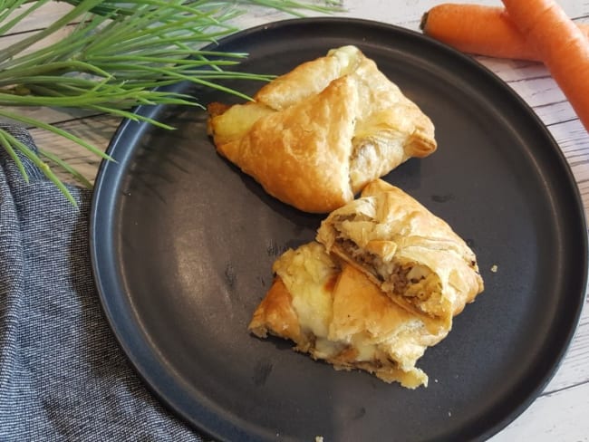 Feuilletés au boeuf et mozzarella