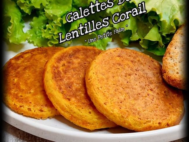 Galettes de lentilles corail