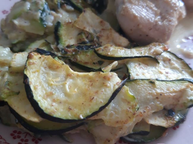 Gratin de courgettes au curry