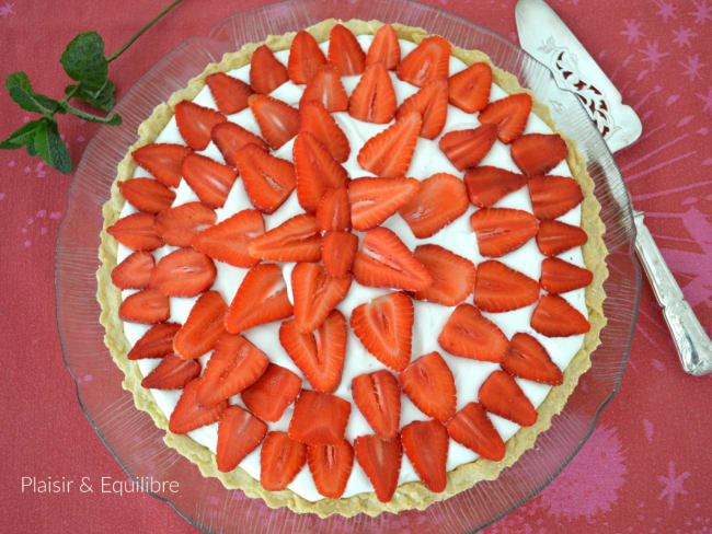 Tarte aux fraises d'après le Chef Cyril Lignac