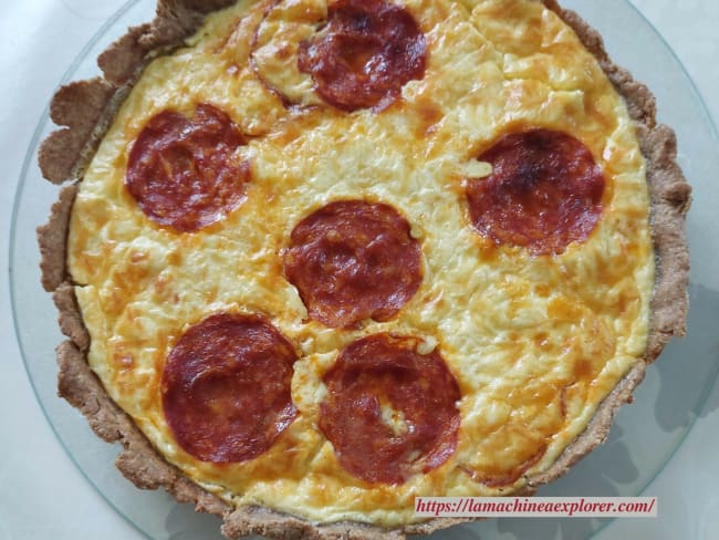 Quiche rustique au chorizo