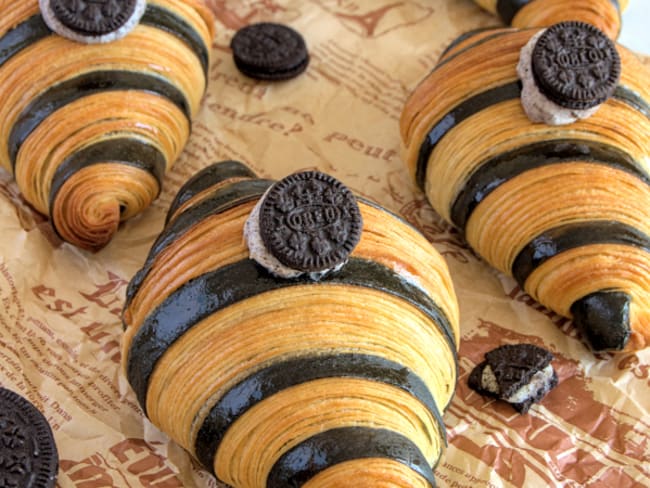 Le croissant bicolore aux Oreo