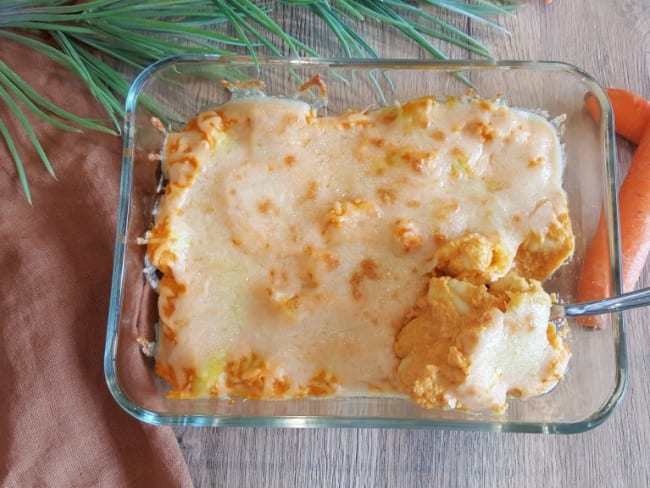 Gratin gnocchis et carottes pour les enfants