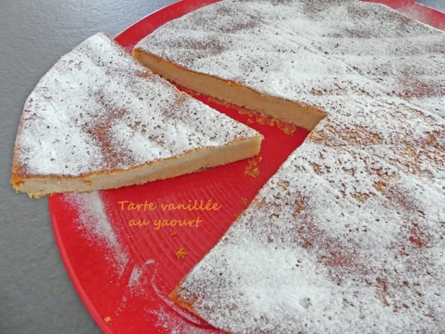 Tarte délicieusement vanillée au yaourt