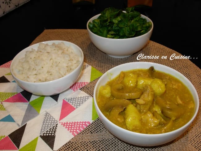 Blanquette de thon au curry