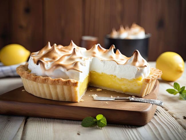 Tarte au citron meringuée