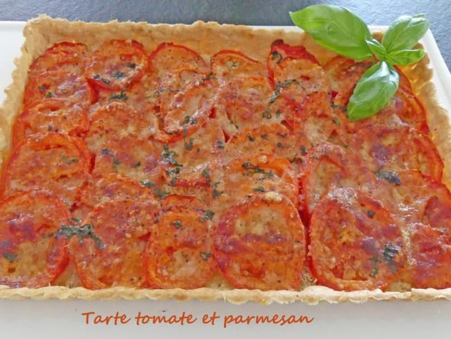 Tarte salée tomate et parmesan