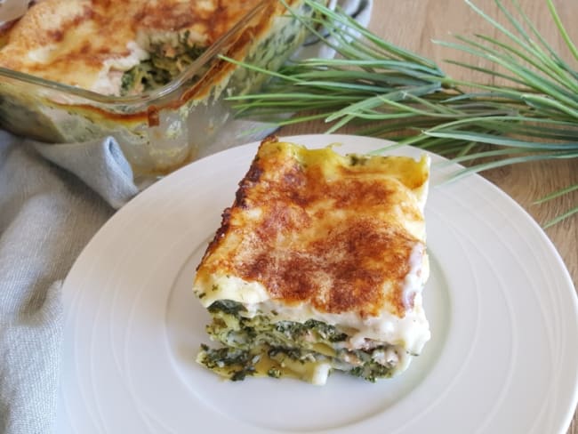 Lasagnes saumon et épinards pour toute la famille