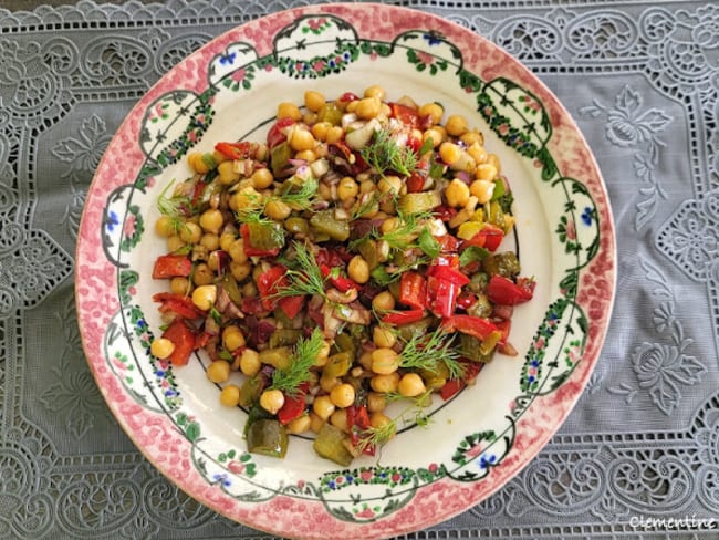 Salade de pois chiches turque