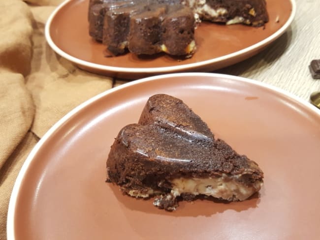 Brownie cheesecake chocolaté