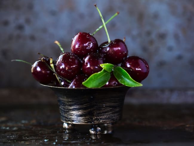 Rhum arrangé cerise et menthe