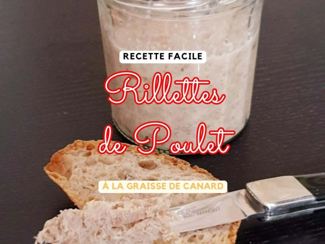 Rillettes de poulet à l’ancienne (ou dinde ou pintade)