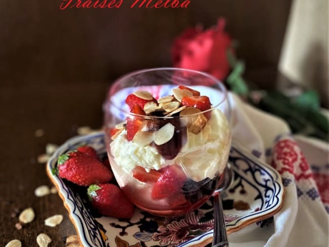 Coupe de fraises façon Melba 