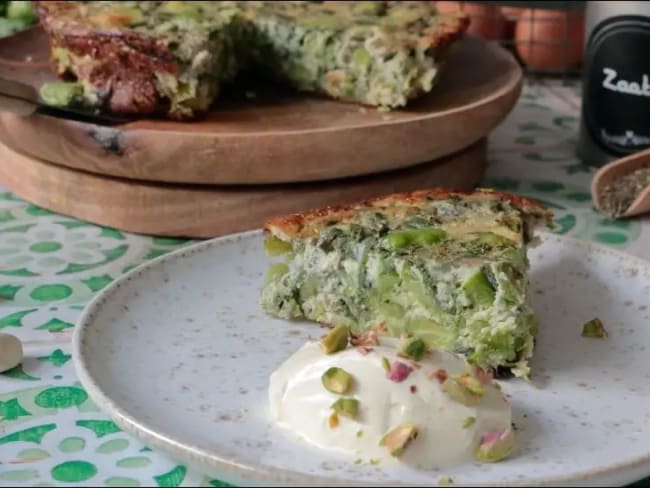Omelette Meguina aux asperges et fèves d'après la Cheffe Ella Aflalo