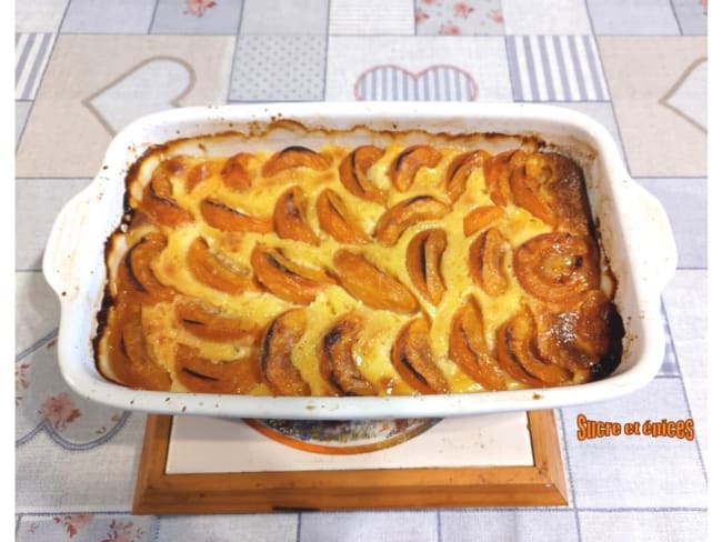 Gratin aux abricots