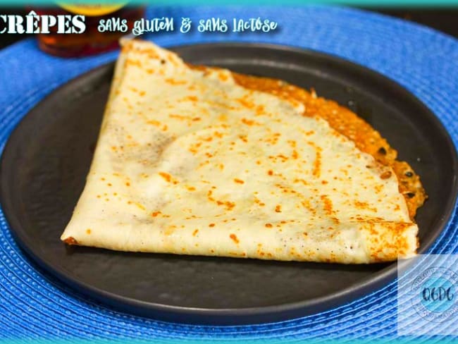 Crêpes à la farine de riz sans gluten, et sans lactose