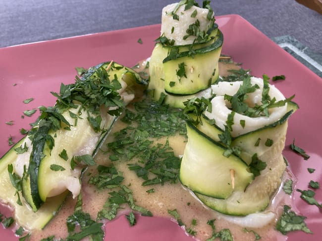 Filets de sabre roulé aux courgettes