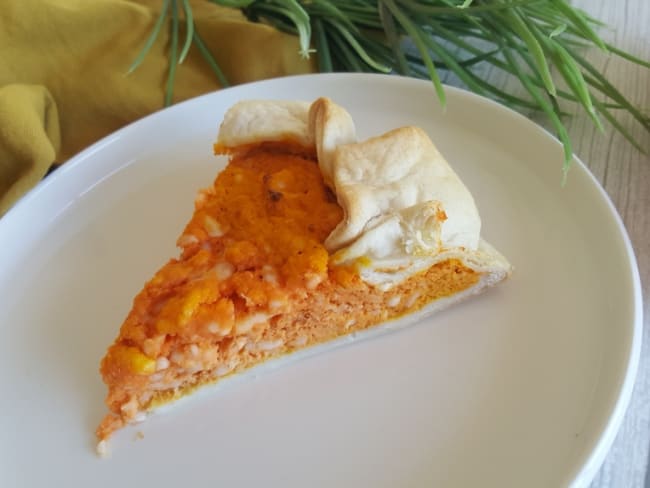 Tarte soufflée à la carotte et fromage