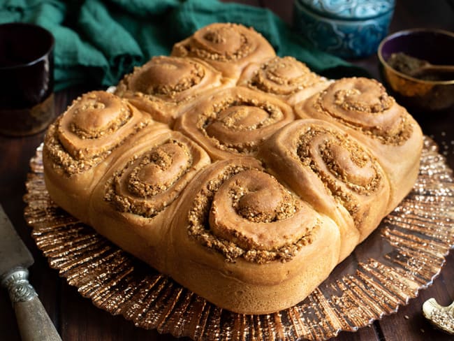 Brioche roulée au zaatar pour l'apéro